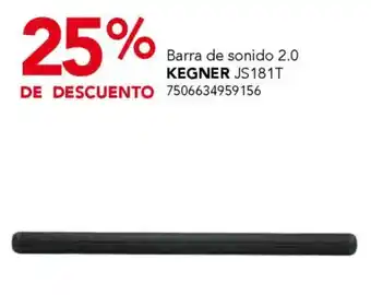 City Club Kegner barra de sonido 2.0 oferta
