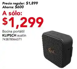 City Club Klipsch austin bocina portatil oferta