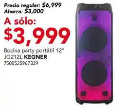 City Club Kegner bocina party portatil 12" oferta