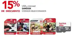 City Club Sandisk USB y microsd oferta