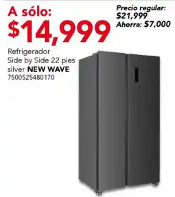 City Club New Wave refrigerador side by side 22 pies oferta