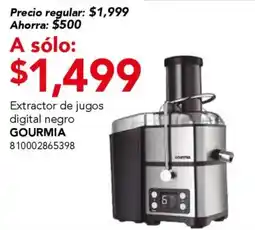 City Club Gourmia extractor de jugos digital negro oferta