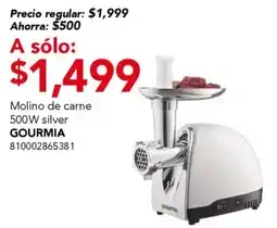 City Club Gourmia molino de carne 500 W silver oferta