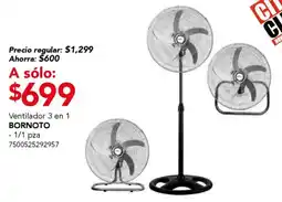City Club Bornoto ventilador 3 en 1 oferta