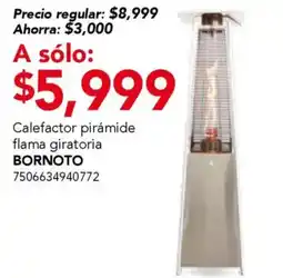 City Club Bornoto calefactor piramide flama giratoria oferta