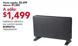 City Club Bornoto calefactor electrico con control remoto oferta