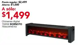 City Club Bornoto chimenea digital 1500W oferta