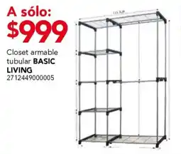 City Club Basic Living closet armable tubular oferta
