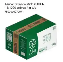 City Club Zulka azúcar refinada stick oferta