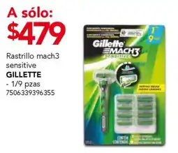 City Club Gillette rastrillo mach3 sensitive oferta