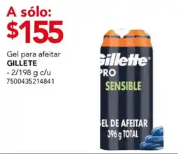 City Club Gillette gel para afeitar oferta
