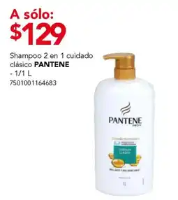 City Club Pantene shampoo 2 en 1 cuidadoi clasico oferta