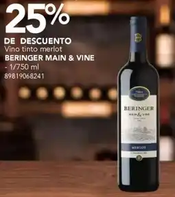 City Club Beringer Main & Vine oferta