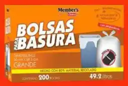 City Club Bolsas para basura 49.2 L oferta