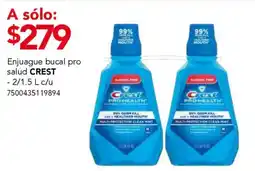 City Club Crest enjuage bucal pro salud oferta