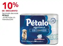 City Club Pétalo servitoalla decorada oferta