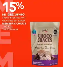 City Club Choco Snacks oferta