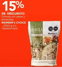 City Club Granola con pasas y almendras oferta