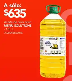 City Club Menú Solutions aceite de oliva puro oferta