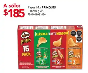 City Club Pringles papas mix oferta