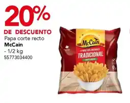 City Club McCain papa corte recto oferta