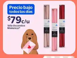 Walmart Vela decorativa Mainstays® oferta