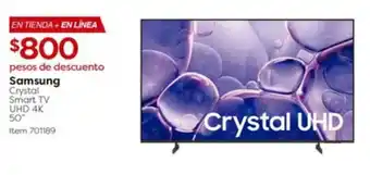 Samsung Crystal Smart TV UHD 4K 50"