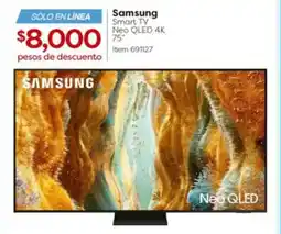 Costco Samsung Smart TV Neo QLED 4K 75" oferta