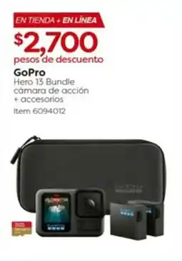 Costco GoPro Hero 13 Bundle cámara de acción + accesorios oferta
