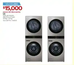 Costco LG torre de lavado 22 kg oferta