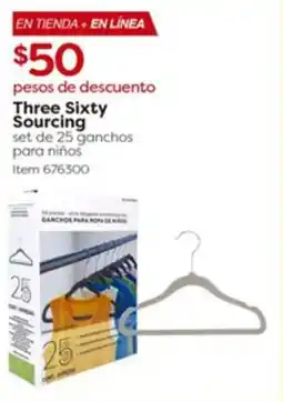 Costco Three Sixty Sourcing set de 25 ganchos para niños oferta