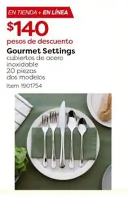 Costco Gourmet Settings cubiertos de acero inoxidable oferta