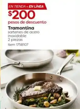 Costco Tramontina sartenes de acero inoxidable oferta
