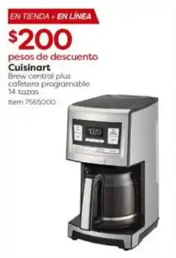Costco Cuisinart brew central plus cafetera programable oferta