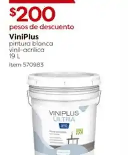 Costco ViniPlus pintura blanca vinil-acrilica oferta