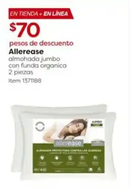 Costco Allerease almohada jumbo con funda organica oferta
