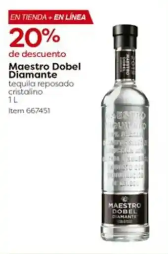 Maestro Dobel Diamante tequila reposado cristalino