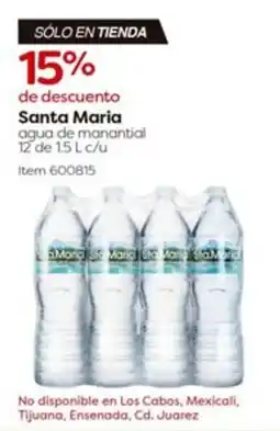 Costco Santa Maria agua de manantial oferta