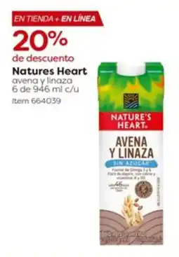 Costco Natures Heart avena y linaza oferta