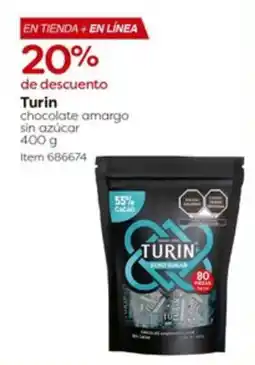 Costco Turin chocolate amargo sin azúcar oferta