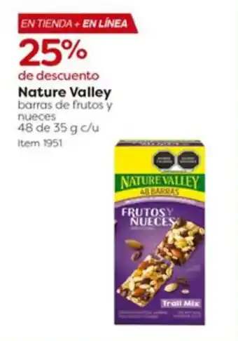 Nature Valley barras de frutos y nueces