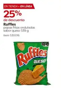 Costco Ruffles papas fritas anduladas queso oferta