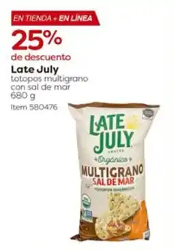 Costco Late July totopos multigrano con sal de mar oferta