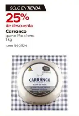 Costco Carranco queso ranchero oferta