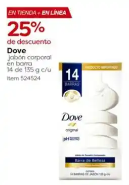 Costco Dove jabón corporal en barra oferta