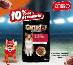 Zorro Ganador Premium alimento perro adulto oferta