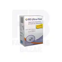 Farmacias Bazar AGUJA PARA PLUMA BD ULTRAFINE 31X5MM CON 10 PIEZAS oferta