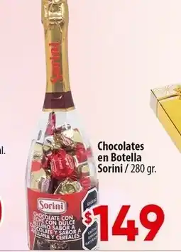 Calimax Chocolates en Botella Sorini oferta