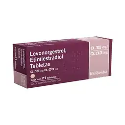Farmacias Benavides 0.15 mg Levonorgestrel/0.03 mg Etinilestradiol oferta