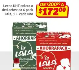 Soriana Híper LALA leche UHT oferta